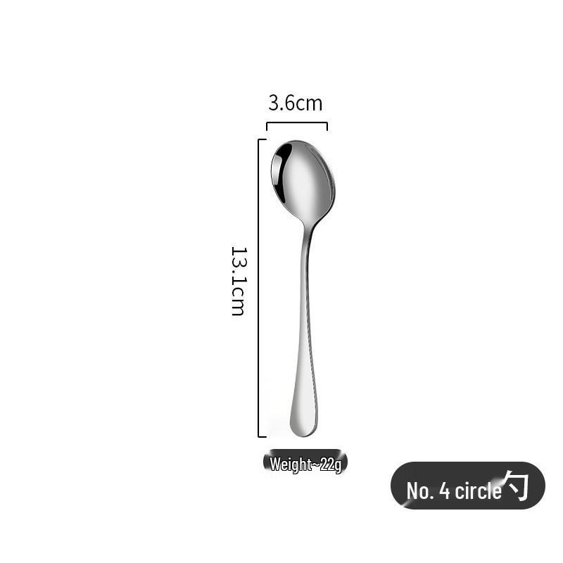 1010 Stainless Steel Cutlery Set: Steak Knife, Fork, Spoon, Mixing Spoon, Dessert/Coffee Spoon, Fruit Fork