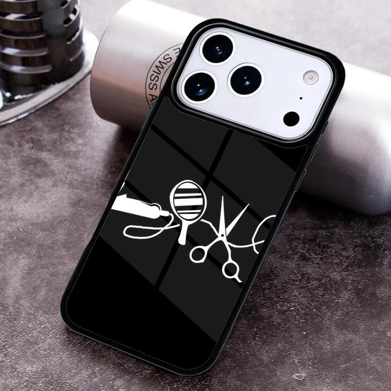 Hair Stylist Tools Hairstyle Phone Case for iPhone 17 16 15 Pro Max Air 14 13 12 11 Plus Shockproof Cover