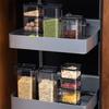 Transparent Stackable Food Storage Boxes Sealed Square Fresh-Keeping Boxes  Dried Fruits Storage
