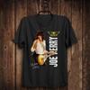 REBAJA Nueva Popular Joe Perry Años 80 Regalo Para Fans Camiseta Negra Todas las Tallas Camiseta Unisex