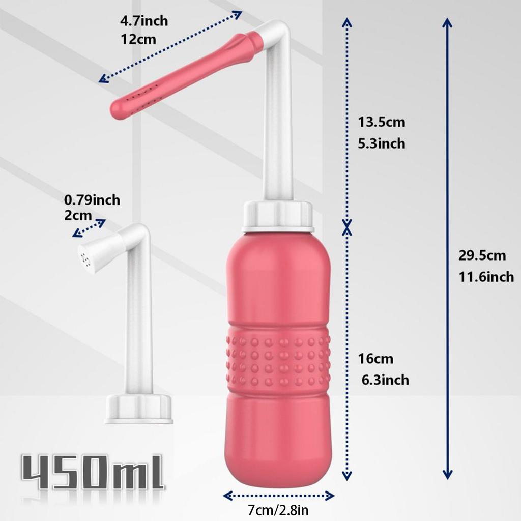 2 Pcs Portable Bidet Sprayer Handheld Bidet Bottle Butt Shower for Personal Hygiene Care/Baby Care/Outdoor Traveling