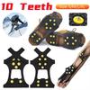 New 10 Teeth Ice Claw Anti-Slip Spike Shoes Crampons Universal Spike Grips Cleats For Shoes