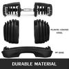 Adjustable Dumbbells 24kg / 52.5-pound Short Barbell Quick Choice for Home Gym Workouts