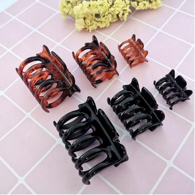 8Pcs Women Claw Resin Hair Clips Ponytail Holder Clamp Women Headwear
