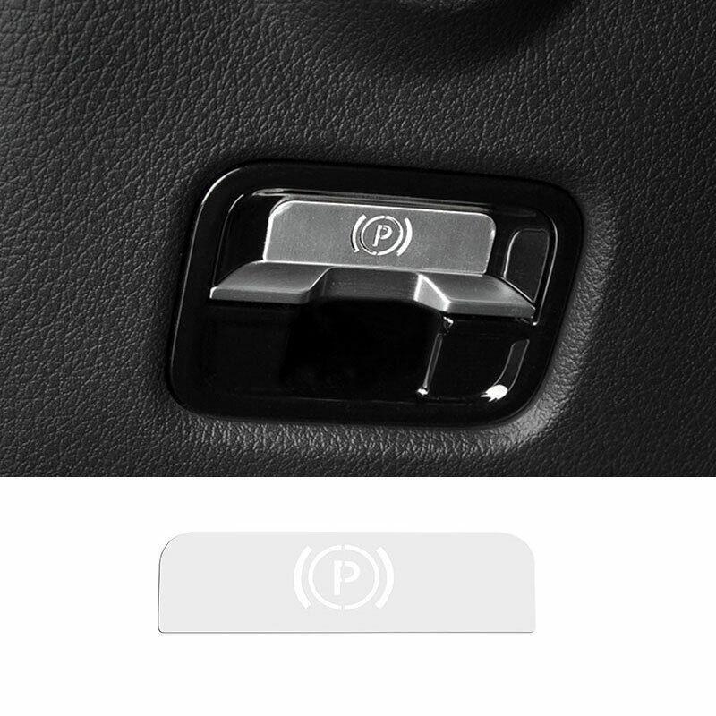 For Benz C-Class W206 -23 Silver Aluminum Brake Handle Handbrake Cover Trim