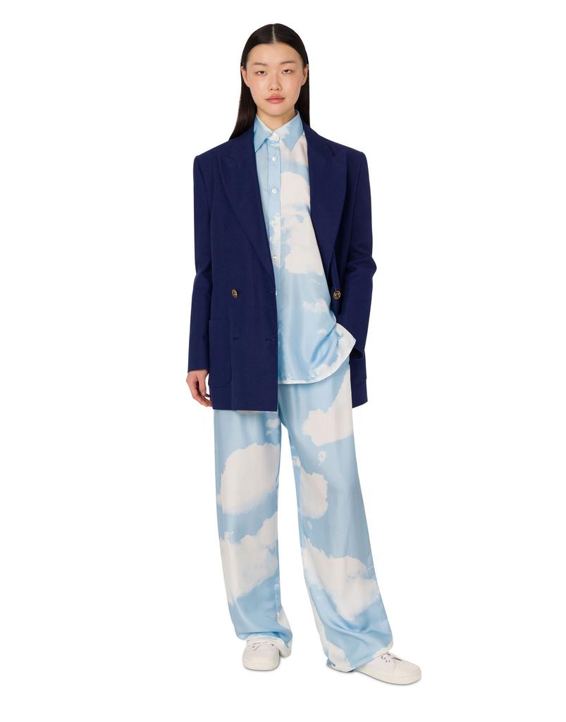 MOSCHINO Archive Cloud Silk Twill Pants