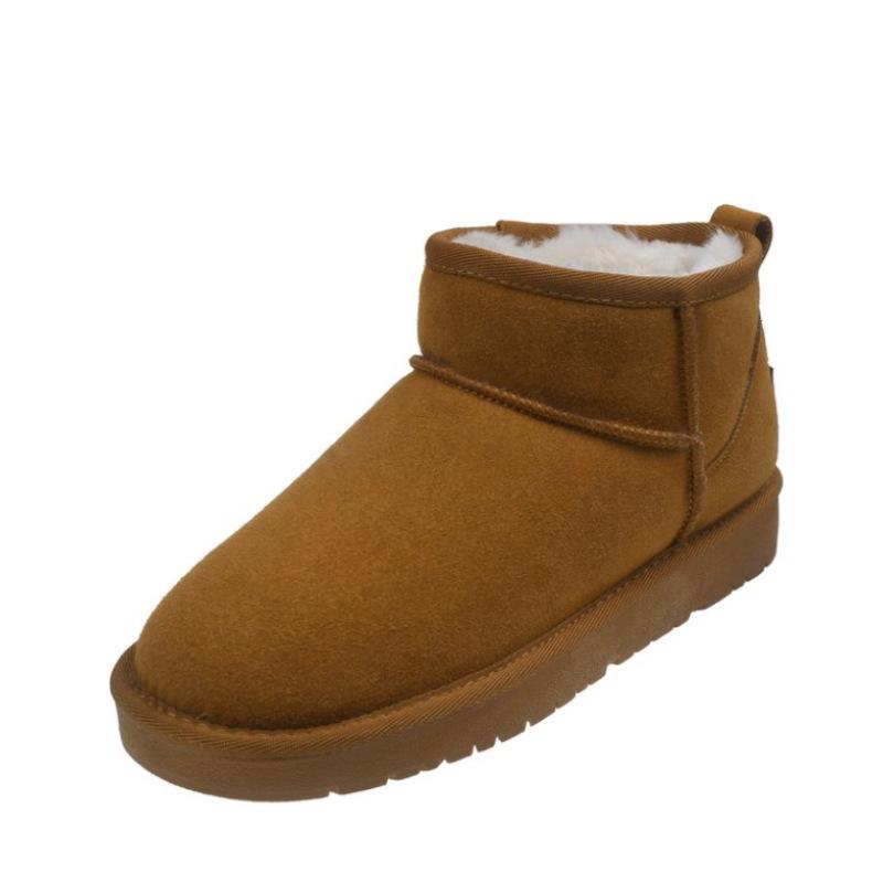 

Zhou Dongyu, the same snow boots, women s fur integrated short models, new thickened and velvet thermal cotton shoes in the winter of 2025 40