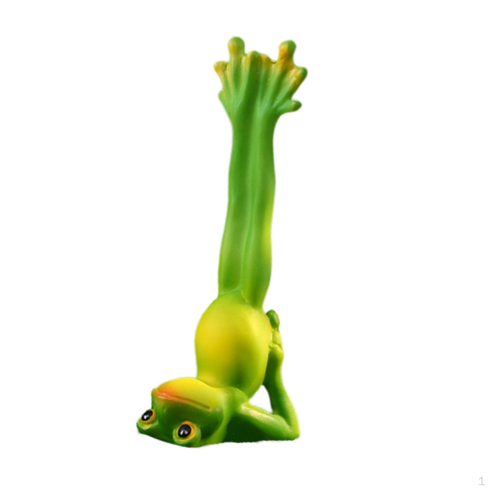 

Коллекционная фигурка лягушки для занятий йогой в подарок для декора гостиной и офиса Style D