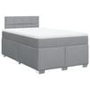 Maison Exclusive - Sommier à lattes de lit avec matelas Gris clair 120x200cm Tissu