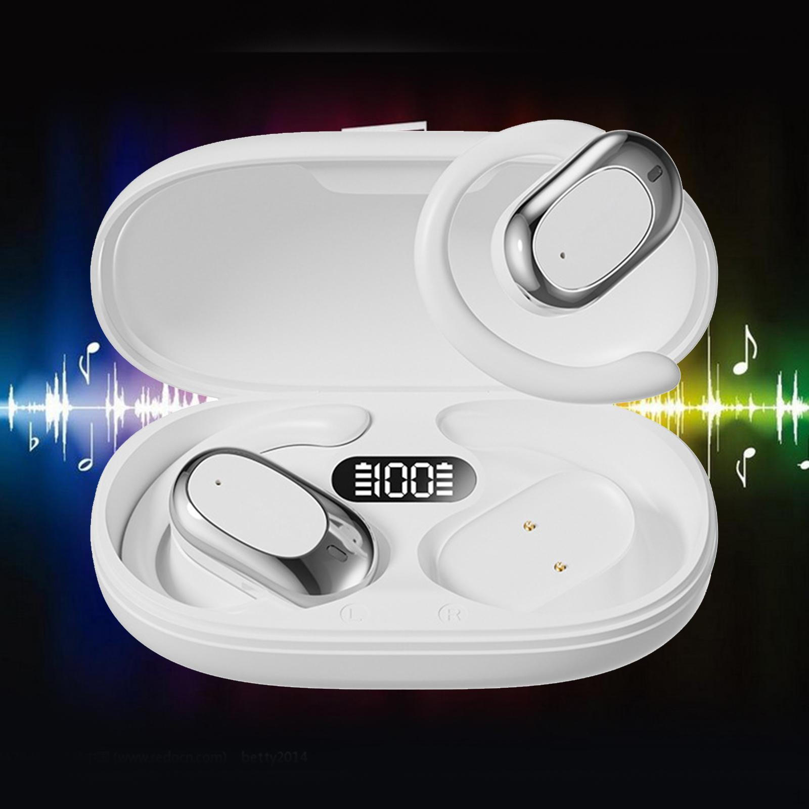 

Переводчик Наушники-вкладыши с открытым ушным крючком, перезаряжаемые, Bluetooth 5.4, Наушники-переводчики для White