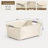 Multi-Purpose Plastic Storage Basket for Snacks, Toys, and Kitchen Items