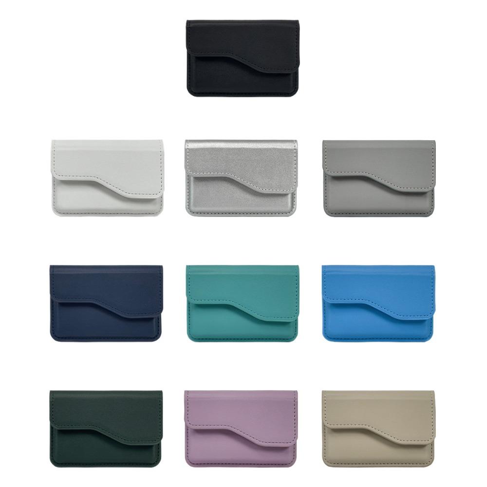 Cash Wallet Flip Card Case Side-opening Card Holder Phone Back Magnetic Card Bag  Male/Famale