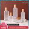 50g Glass Skincare Essence Bottle with Solid Wood Lid