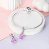 Charms Coppercute Pinkish-Purple Cat Teapot Beads Fit Charms Plataoriginal Bracelet Women Jewellery Making Gifts