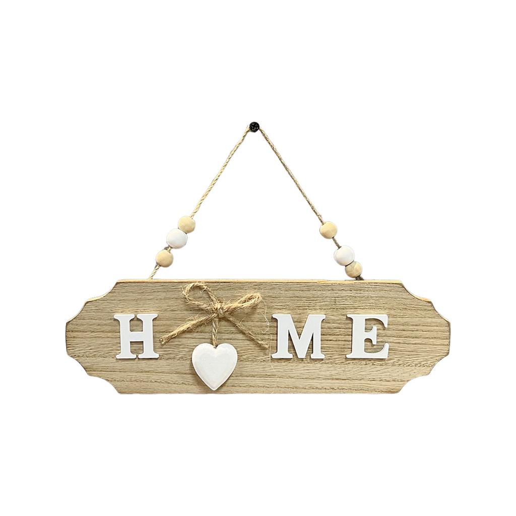 Wooden-Door Sign With Bowknot Design Home Decoration Plaque For Indoor And Outdoor Use