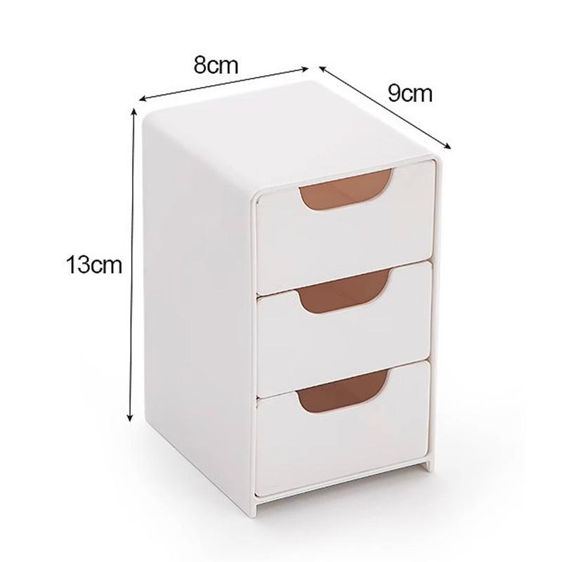 Mini Desktop Storage Box Drawer Organizer for Jewelry Lipstick Makeup Cosmetics Small Storage Case Office Home Accessories