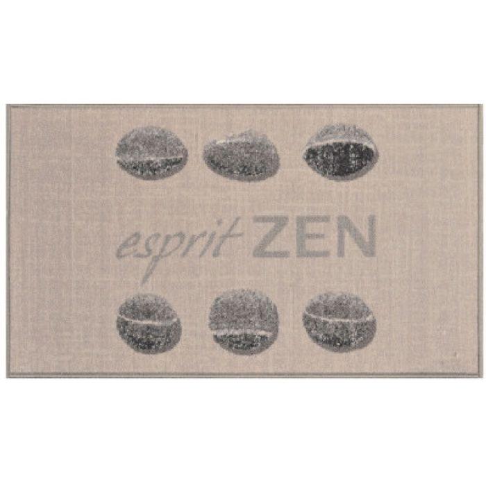 Tapis de cuisine - EDEN - Esprit Zen - 50 x 120 cm - Beige - Dessus polyamide antidérapant