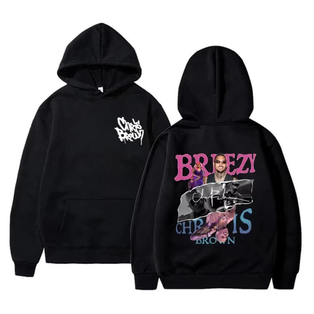 

New Rapper Chris Brown Graphic Print Hoodies Men Women Hip Hop Fashion Oversized Pullover Hoodies Male Fleece Fashion Sweatshirt 4XL
