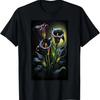 Gothic Dark Lily Art – Schwarzes florales Design T-Shirt