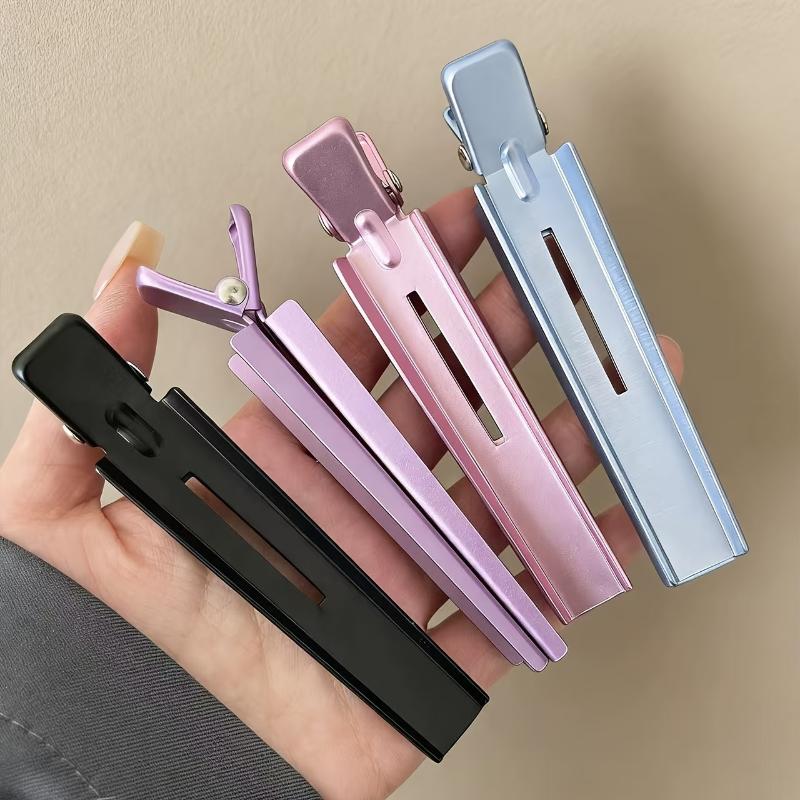 Pro Aluminum Hairdressing Duckbill Clip Long Mouth Hairdressing Tool Hair Salon Partitioning Clip Styling Hair Accessory