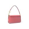 Michael Kors Mk Bradshaw Solid Letter Logo Chain Quilted Weave Flap Leather Baguette Bag Women bags Light-Pink 30S1G2BL1T-644