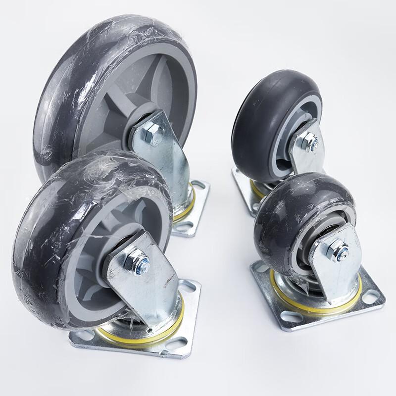 Haisidick HKCL-701 Heavy-Duty TPR Rubber Swivel Caster Wheel