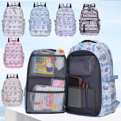 High-value Primary and Secondary School Students Reduce the Burden of Spine Protection Backpack Girl Cute Cartoon Refrigerator Door Schoolbag Girl