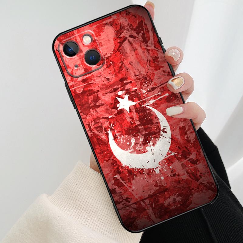 Republic of Turkey Realistic Flag Phone Case For iPhone 17 Pro Max 14 13 12 11 15 16 Pro Max mini 16 15 Plus 16e 17 Air Cover