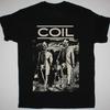 Vtg COIL Band UNNATURAL HISTORY Bomull Svart Alla Storlekar Unisex Skjorta J761