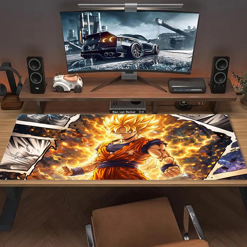 Son Goku Potisk Polštář Protiskluzový Podložka pod Notebook Tablet Velká Podložka pod Myš XXL Podložka Mini PC Herní Podložka S Uzamykatelným okrajem