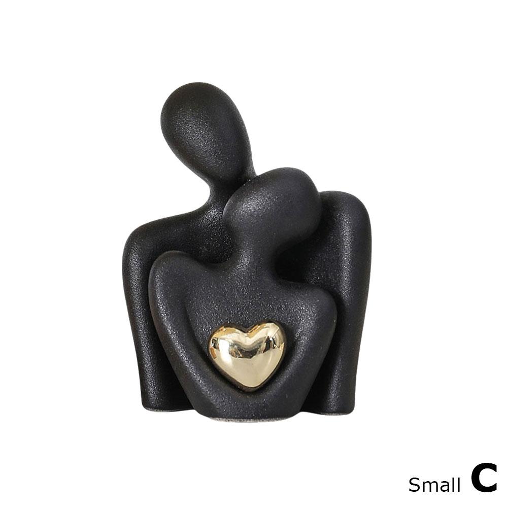 

Abstract Romantic Love Hugging Couple Statue Bedroom Decor for Couples TV Stand Living Room Decorative Artwork