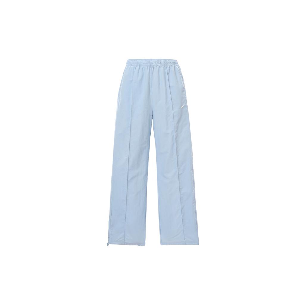 Nike Sportswear Solid Color Mid-Rise Split Hem Casual Pants Women Bottoms Light-Armory-Blue FQ3589-440
