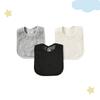 3Pcs/4Pcs Terry Cloth Waterproof Bibs for Babies Feeding Bibs Soild Color Waterproof Towel Kids Bandanas Burp Cloths