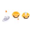 3Pcs/Set Dollhouse Pumpkin Lantern Candle Holder Model Halloween Mini Decoration Micro Landscape Horror Ornament Dollhouse Toys