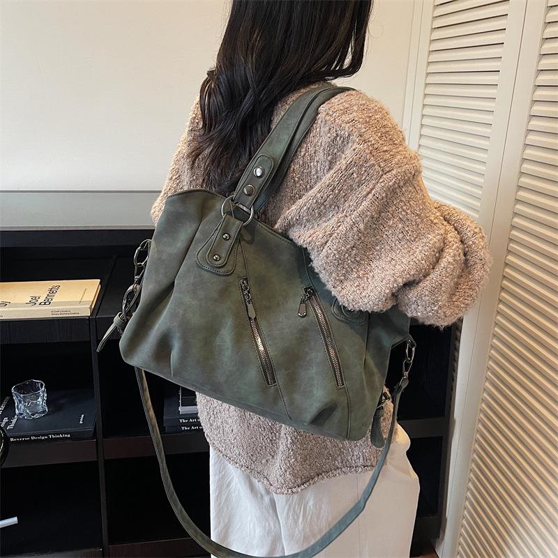 Neue Damen Mattierte Tragetasche & Umhängetasche mit großem Fassungsvermögen