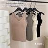 Winter Women's Seamless Cationic Warm Vest with Silk Ribbon Chest Pad and German Velvet