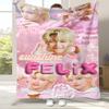 Felix Kpop Stray Kids Flannel Blanket,Ultra Soft Warm Plush Throw for Home Bedroom Bed Sofa Cover Camping Picnic gift