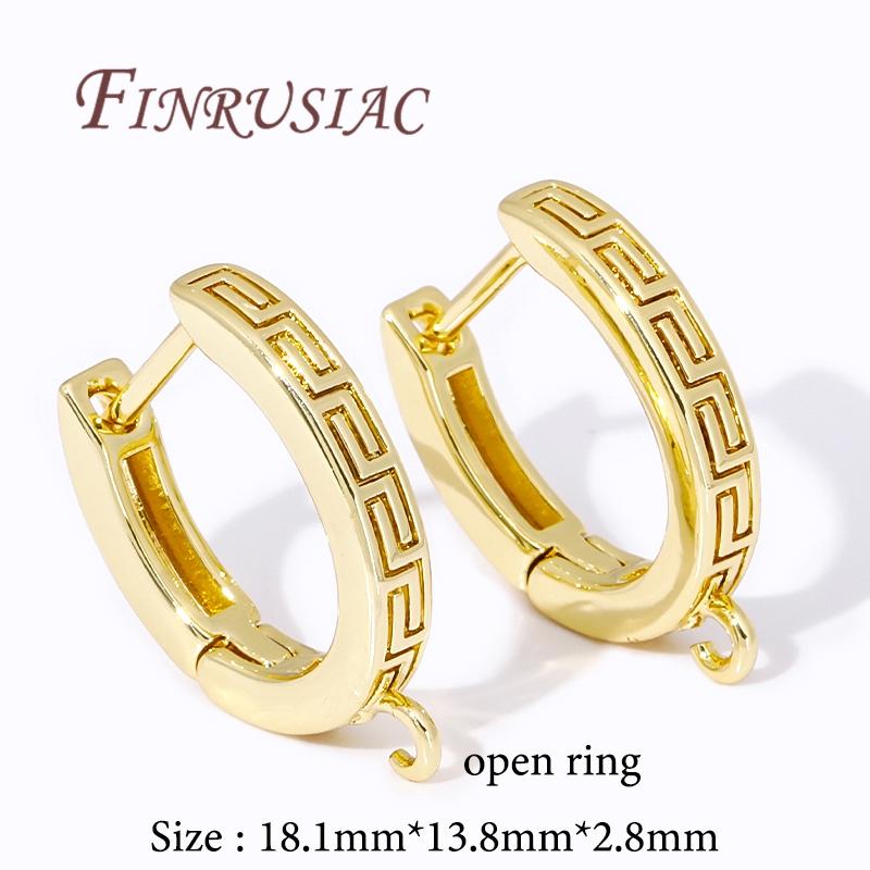 18K Gold Plated Brass Earwires Fasteners Earring Hooks Findings,Accessories For Earrings,DIY Jewelry Making Supplies