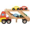 Wooden Car Transporter Truck Model - NEW CLASSIC TOYS - 1960 - 4 Cars - Unisex