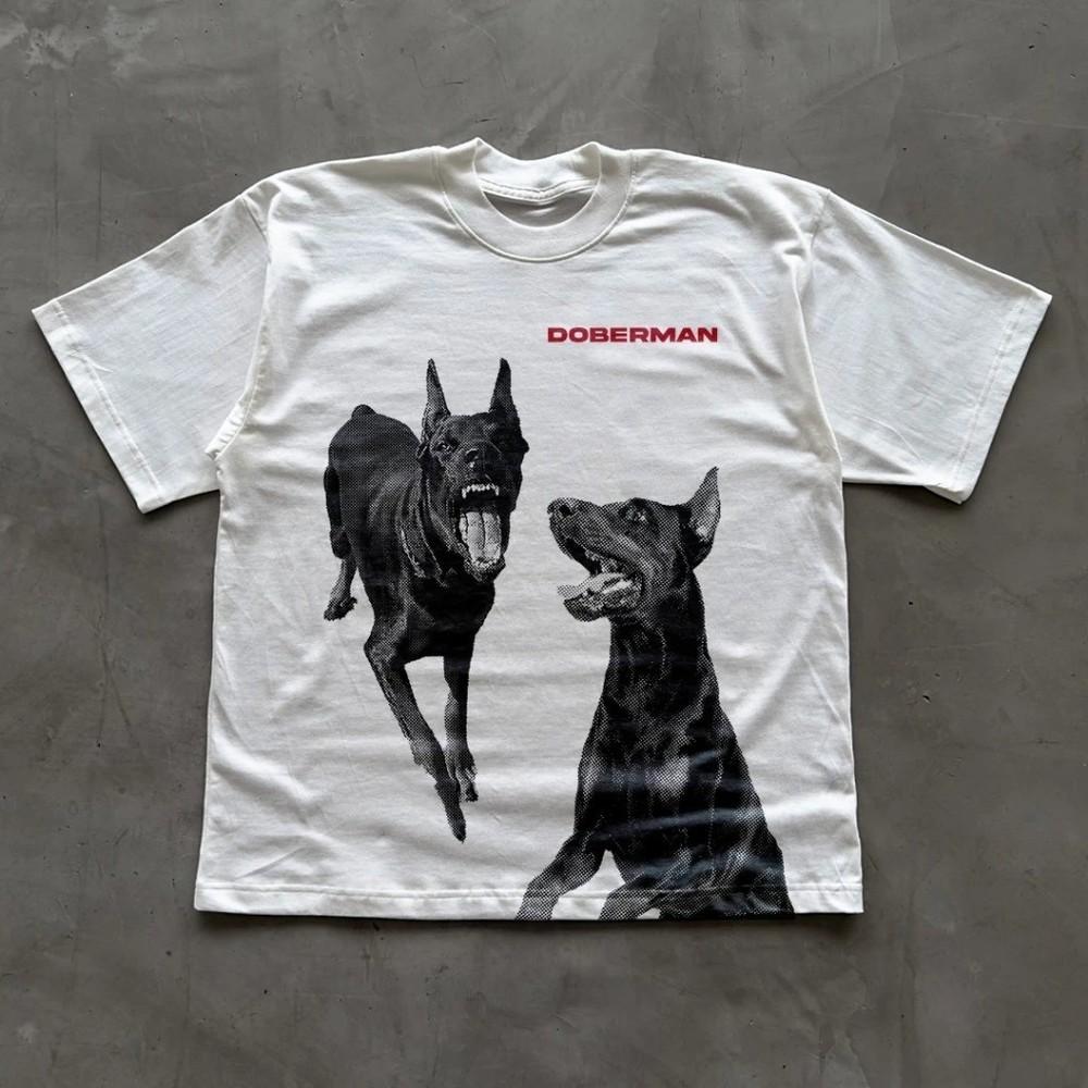 DOBERMAN Dog Graphic Tee Unisex Short Sleeve TShirt S5XL Unisex T-Shirt XXL