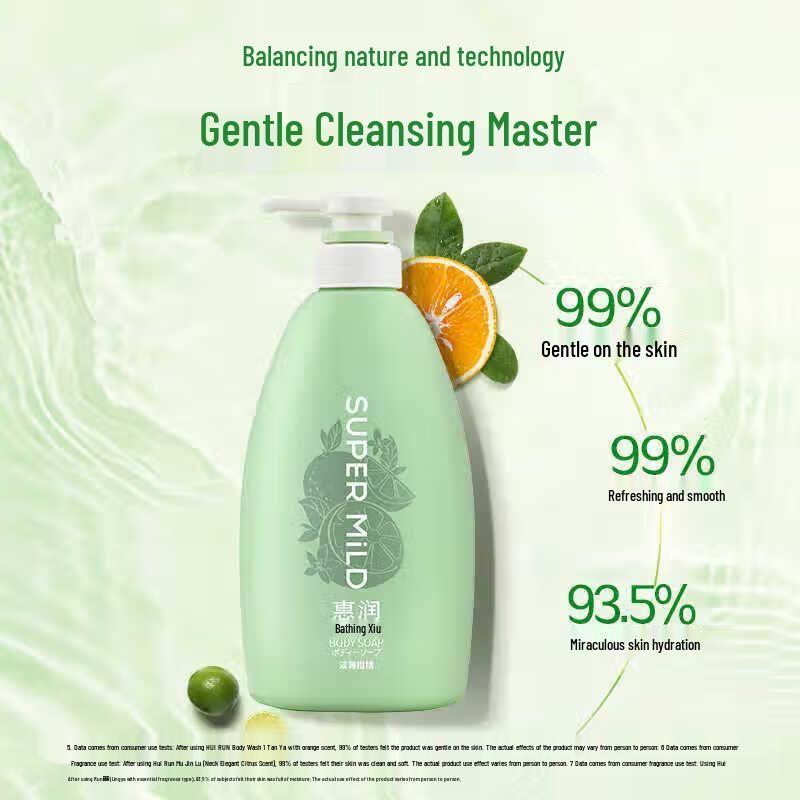 SUPER MiLD Elegant Citrus & Fruit Scent Shower Gel Set