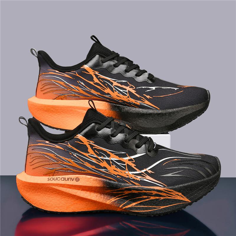 Men Marathon Running Shoes Athletic Carbon Board Women'S Plush Comfort Athletic Nonskid Athletic Shoes Daily Basketball Walking Footwear