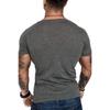 High-quality Men's Slim V Neck Short Sleeve Muscle Tee T-shirt For Casual Wear