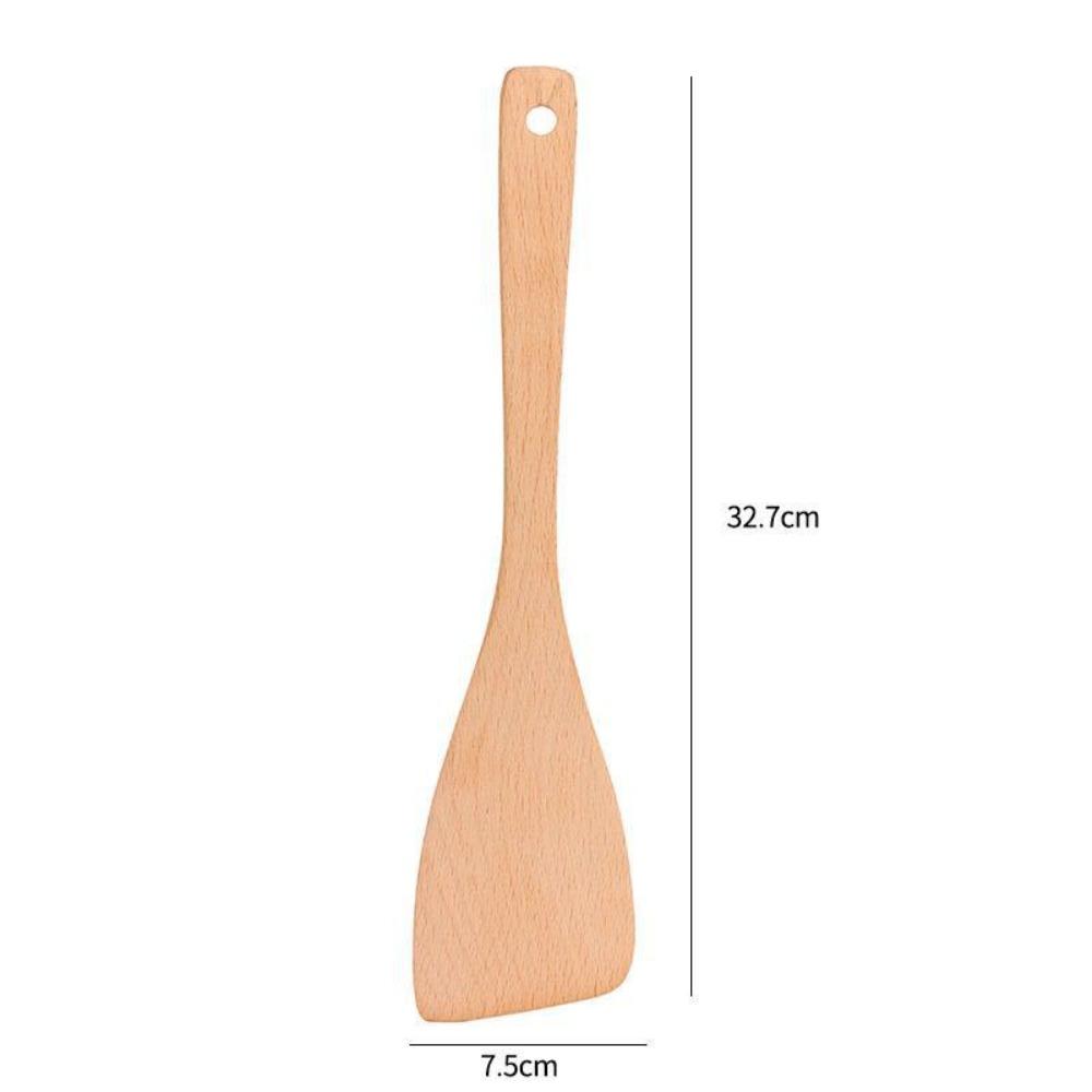 Wide Flat Shovel Head Kitchen Tools Solid Wood Cooking Shovel Cookware Utensil Home Kitchen