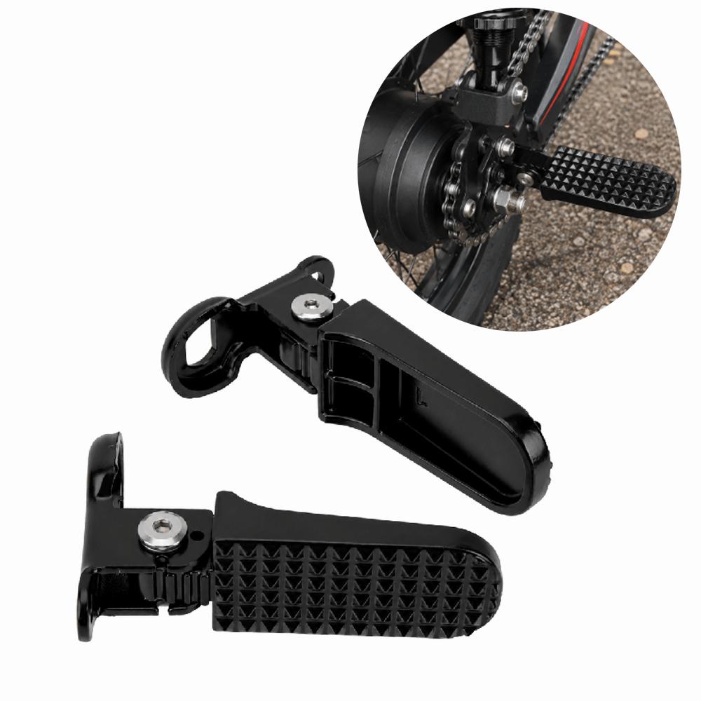 1 Pair Foldable Bike Foot Pegs Non-Slip Rear Bike Pedals Durable Bicycle Footrests  Daily Riding Use