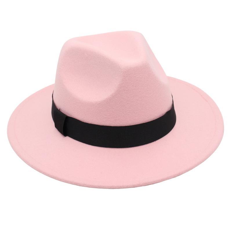 Shanghai Fedora Hat Tie-Dye Top Hat Jazz Hat Men And Women Felt Hat Temperament Woolen Hat Trend