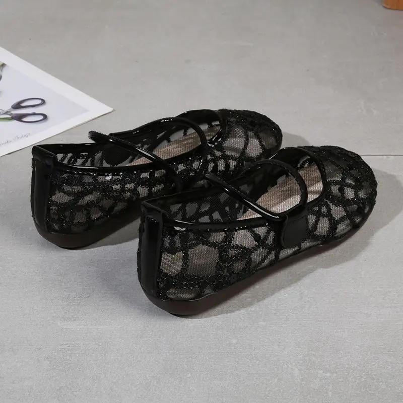 Fashion Trends 2025 Flat Mesh Breathable Shoes for Women Stylish Daily Routine Deals High Quality Cheap Casual 39 Woman Footwear On Sale
