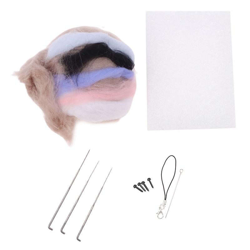 Cute Chubby Capybara Gray Fish Beginner Material Kit Wool Felt Handmade Diy Doll Plush Toys Desktop Decorations