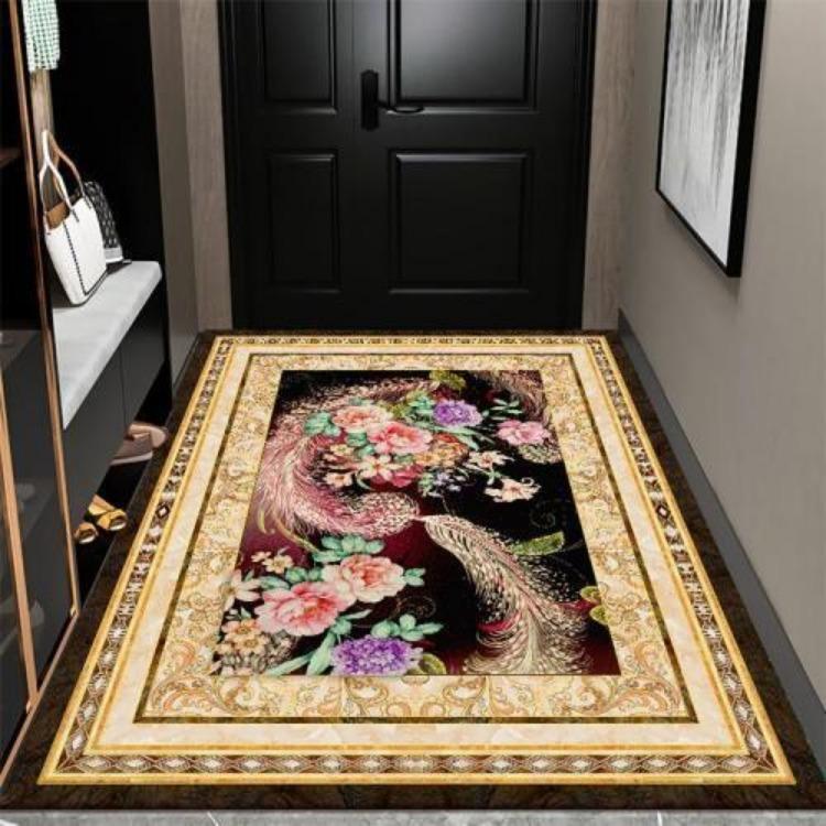 New Chinese Style Living Room Large Area Carpet Entrance Bedroom Carpet Anti Slip and Dirt Resistant