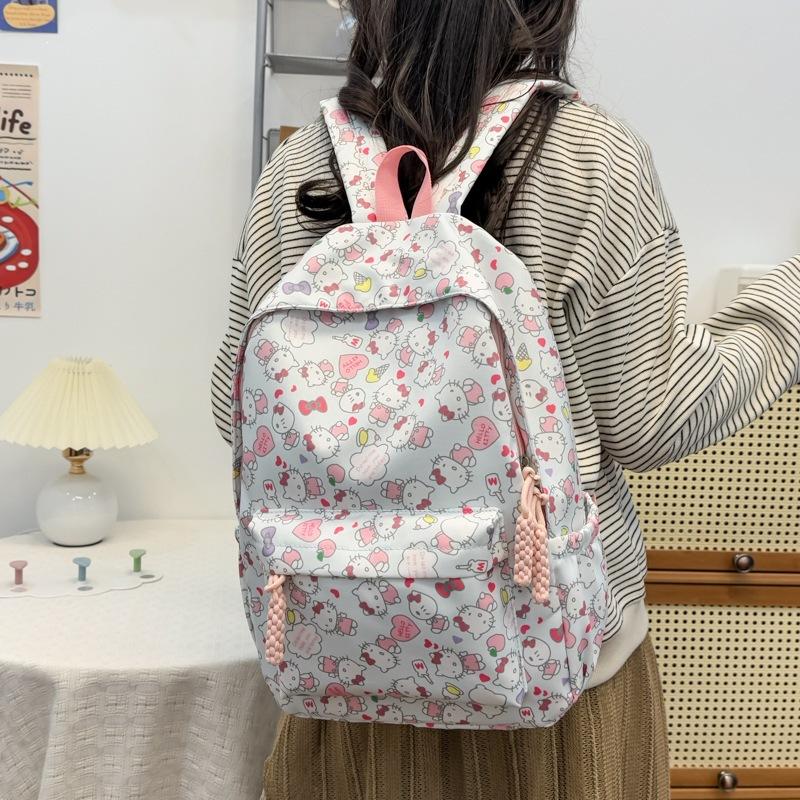 Schoolbag Women's Backpack Cartoon Backpack KT Cat Backpack Children's Backpack Large Capacity Backpack Student School Bag School Backpack